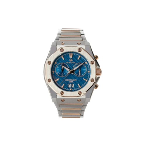 MCL 21002-SS41-02 블루 크로노그래프 · 정면