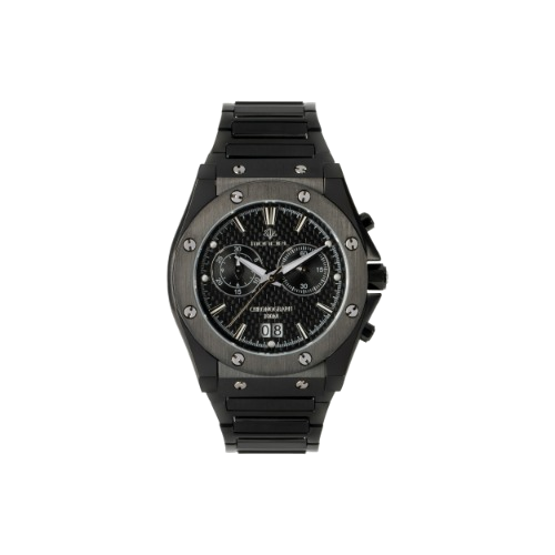 MCL 21002-SS41-05 블랙 크로노그래프 · 정면