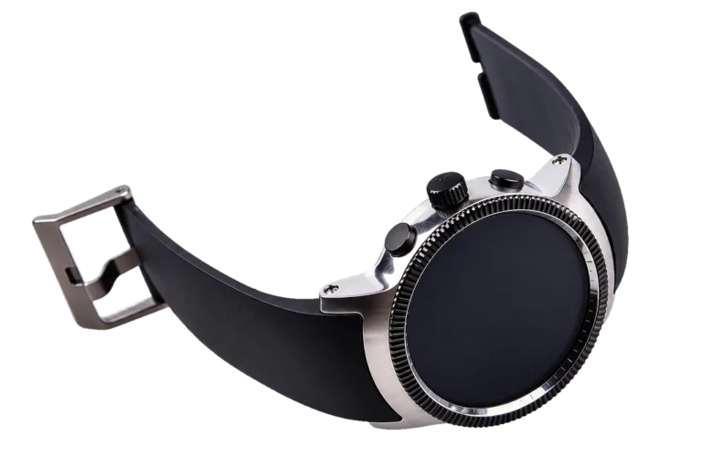 BLACK ROUND SMARTWATCH ASSEMBLY