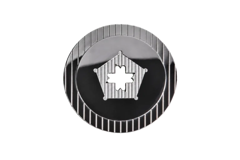 EMBLEM FLUTED CASEBACK