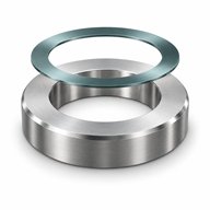 316L 금속 소재와 표면 마감을 나타내는 3D 개념 아이콘